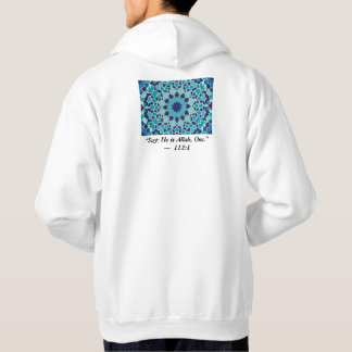 Sudadera Tipografía de cita del Corán de baldosas islámicas