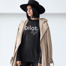 Sudadera Tipografía de esposas piloto y avión simple, Minim