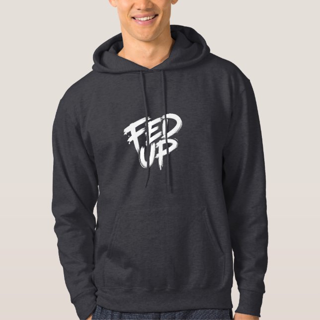 Sudadera Tipografía de grafiti harta (Anverso)