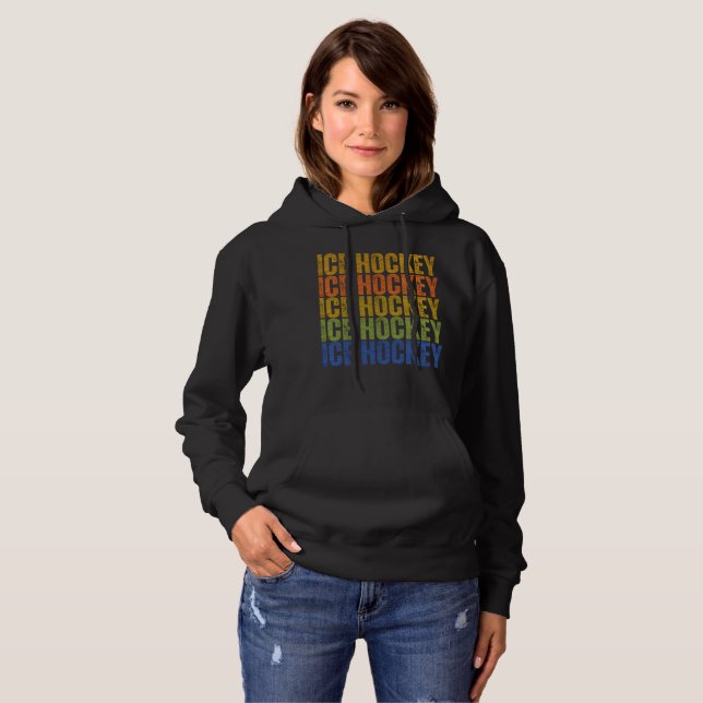 Sudadera Tipografía de Hockey sobre Hielo (Anverso completo)