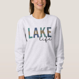 Sudadera Tipografía de impresión de Cheetah Life Lake