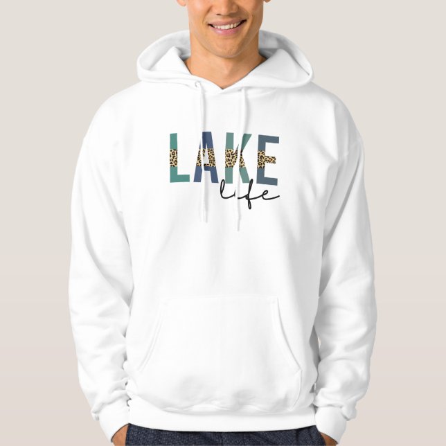Sudadera Tipografía de impresión de Cheetah Life Lake (Anverso)