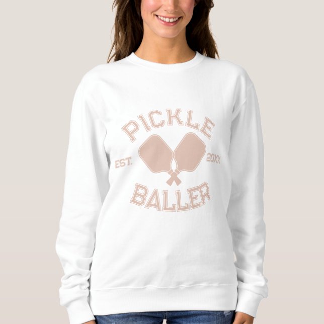 Sudadera Tipografía de la Colegiatura de Pickleball Pickle  (Anverso)