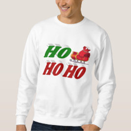 Sudadera Tipografía de los Navidades Ho Ho Santa Sleigh
