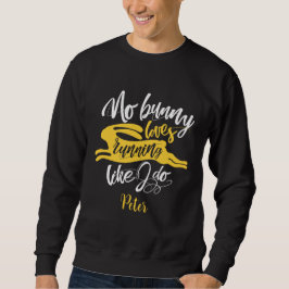 Sudadera Tipografía de motivación de conejo amarillo divert