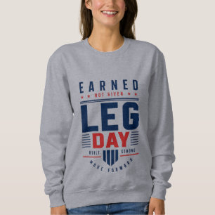 Sudadera Tipografía de Motivación de Gimnasio para Día de P