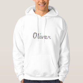 Sudadera Tipografía de Oliver con diseño de patrones colori