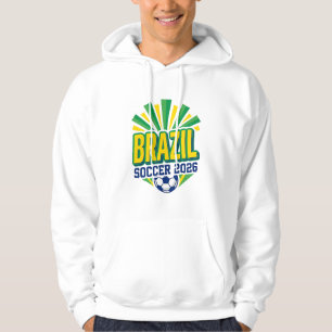 Sudadera Tipografía de país audaz fútbol Brasil 2026 