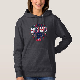 Sudadera Tipografía de país audaz fútbol Inglaterra 2026