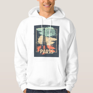 Sudadera Tipografía de París: poster abstracto de Eiffel.