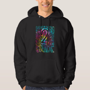 Sudadera Tipografía de segundo grado de tipografía de tinte