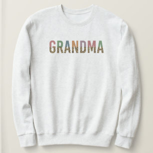 Sudadera Tipografía del leopardo de las nietas multicolor G