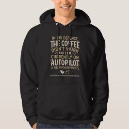 Sudadera Tipografía Divertida de Café
