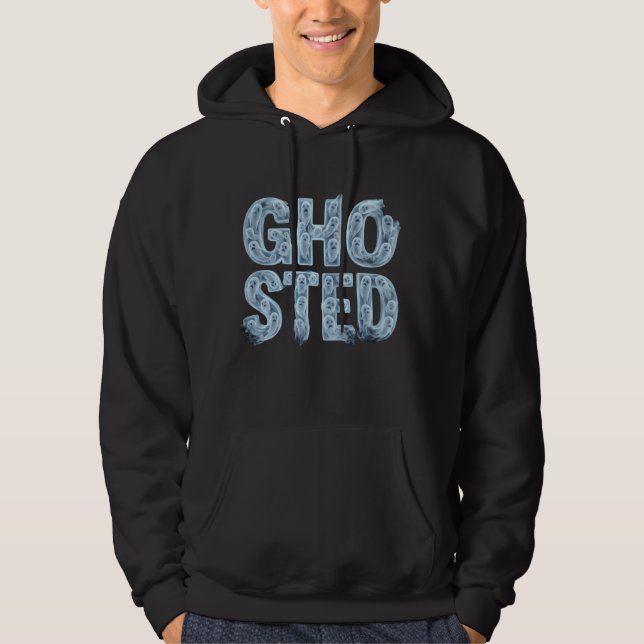 Sudadera Tipografía Divertida de Fantasmas Traslúcidos Fant (Anverso)