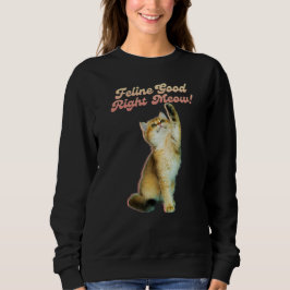 Sudadera Tipografía divertida de gatos con gatitos jugueton