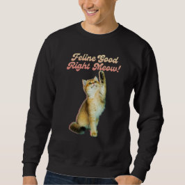 Sudadera Tipografía divertida de gatos con gatitos jugueton