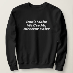 Sudadera Tipografía Divertida Teatro Amante Director