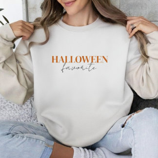 Sudadera Tipografía favorita de Halloween | Lindo Temporada