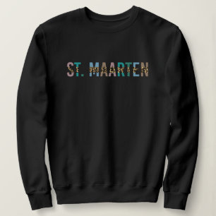 Sudadera Tipografía impresa del leopardo de San Martín