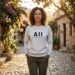 Sudadera Tipografía matemática inspiradora divertida "Todo 