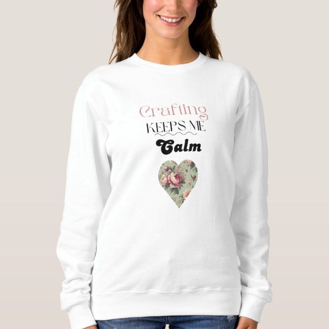 Sudadera Tipografía Me Mantiene Tranquilo  (Anverso)