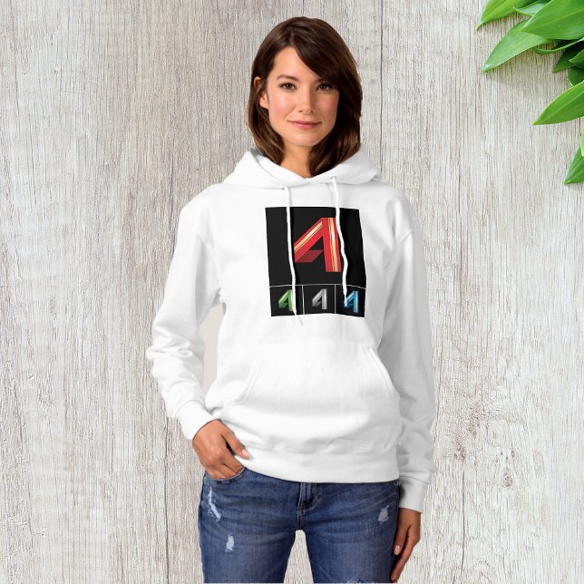 Sudadera Tipografía moderna número 4 geométrica elegante (Subido por el creador)