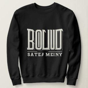 Sudadera Tipografía Negrita de Streetwear – Urbano en Blanc