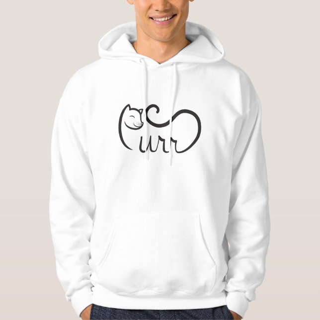 Sudadera Tipografía Purr NEGRO (Anverso)