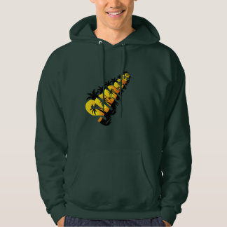 Sudadera Tipografía Retro Tropical de Verano con Palmeras