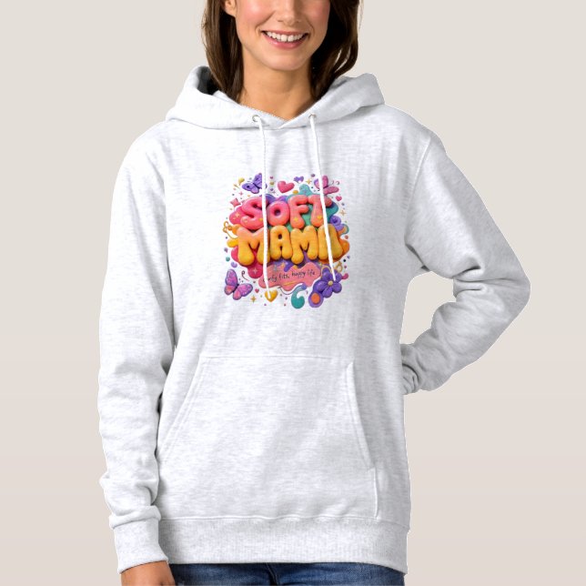 Sudadera Tipografía Soft Mama Kawaii  (Anverso)
