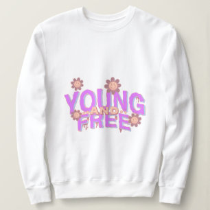Sudadera Tipografía vibrante joven y libre