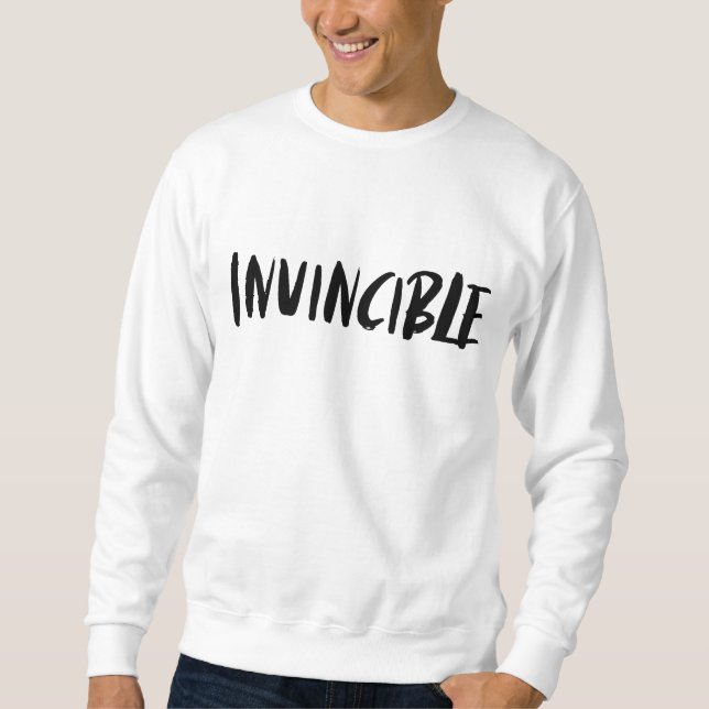 Sudadera Tipógrafo invencible (Anverso)