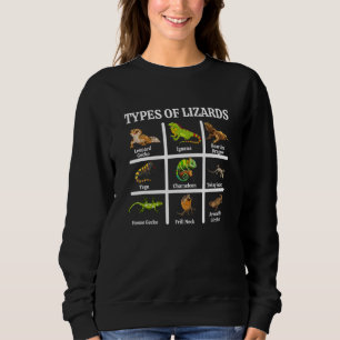 Sudadera Tipos de lagartos Reptiles Lizard Leopard Gecko El