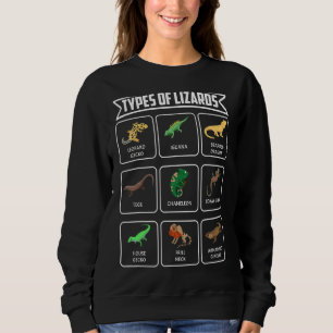 Sudadera Tipos De Lizards Reptiles Lizard Gecko