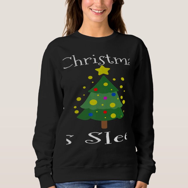 Sudadera Tired Mom All I Want For Christmas Is Sleep Holida (Anverso)