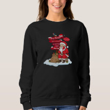 Tired Santa Women's Sweatshirt: Cozy Funny Mom Chr