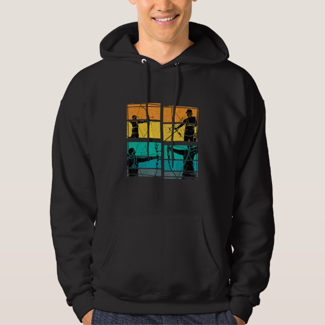 Sudadera Tiro con arco con tiro al arco con arco Retro Vint (Anverso)