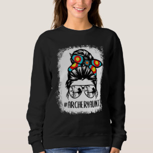 Sudadera Tiro con arco Mamá vida gafas de pelo desordenadas
