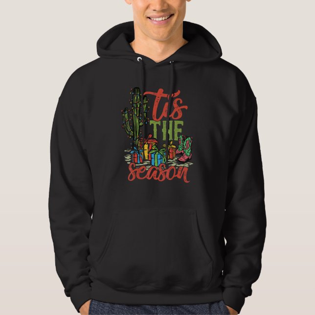 Sudadera Tis' The Season Christmas Western Country (Anverso)