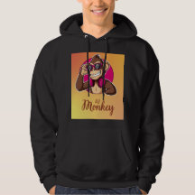Título: Camiseta gráfica de mono de dibujos animad