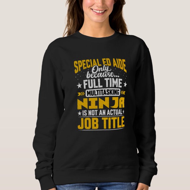Sudadera Título de Aide Especial Título de Autismo Instrume (Anverso)