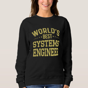 Sudadera Título de Ingeniero de Sistemas Mejor del Mundo Si