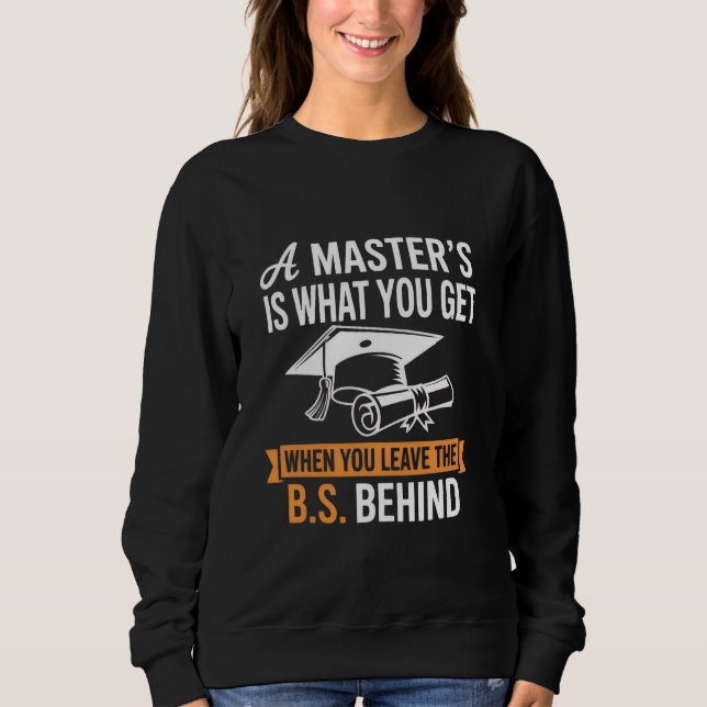 Sudadera Título de Máster MBA Grado de Máster Graduación  (Anverso)