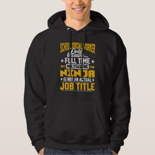 Sudadera Título de trabajador social escolar