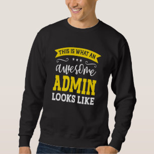 Sudadera Título de trabajo de administración Empleado diver
