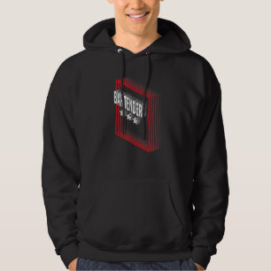 Sudadera Título de trabajo de barman Apreciación Retro