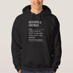 Sudadera Título de trabajo de definición de ingeniero aeroe