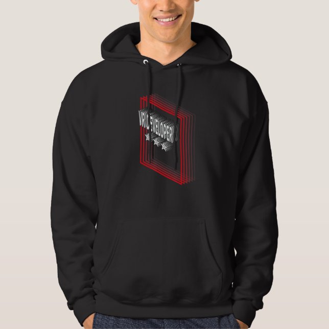 Sudadera Título de trabajo de desarrollador de RV Agradecim (Anverso)