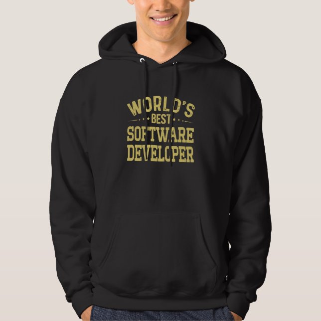 Sudadera Título de trabajo de desarrollador de software del (Anverso)