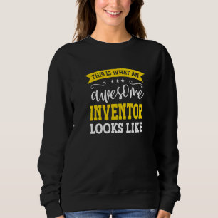 Sudadera Título de trabajo de inventor empleado divertido p